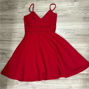 Francesca's Collections Vibrant Red Mini Dress size S